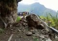 ऊखीमठ बाजार आ रही महिला के ऊपर गिरी चट्टान, मौके पर दर्दनाक मौत