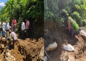 लंगासू-मैखुरा सड़क का 19 माह से नहीं निकल पाया हल