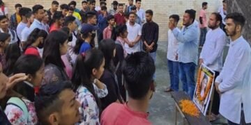 बिड़ला कैंपस में छात्र-छात्राओं ने अंकिता को दी श्रद्धाजंलि
