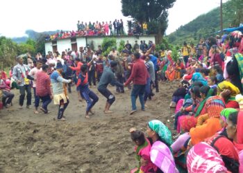 तुङ्गेश्वर घाटी के पर्यटन गांव सारी में धूमधाम से मनाया गया एक दिवसीय नन्दा मेला