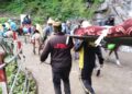 केदारनाथ पैदल मार्ग पर जंगलचट्टी के पास पहाड़ी से हुआ भूस्खलन,पत्थर और मलबा आने से एक घोड़ा संचालक की मौत,4 गम्भीर घायल