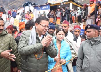 मुख्यमंत्री धामी पहुंचे बाबा केदार के धाम