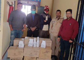 शराब तस्करी करने वाले 2 व्यक्तियों को 14 पेटी के साथ रुद्रप्रयाग पुलिस ने किया गिरफ्तार