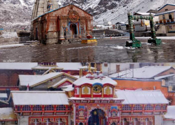 केदारनाथ-बदरीनाथ में बर्फबारी के बाद निचले इलाकों में बढ़ी ठिठुरन