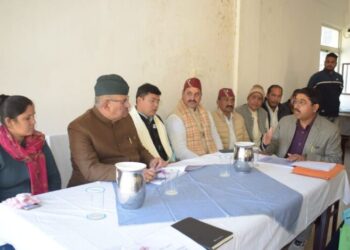 कृषि,सैनिक कल्याण मंत्री पहुंचे रुद्रप्रयाग,जन कल्याणकारी योजनाओं की ली समीक्षा बैठक