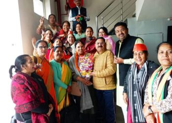 महिला आरक्षण विधेयक पास होने पर प्रदेश की समस्त महिला मोर्चा महिलाओं ने जताया सीएम धामी का आभार