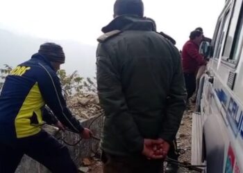 खाई में गिरी कार, तीन की मौत