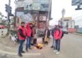 मुलायम सिंह यादव को पद्म विभूषण देने के विरोध में उत्तराखंड स्टूडेंट फेडरेशन ने फूंका केंद्र सरकार का पुतला