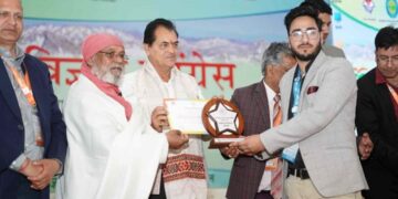 शोध छात्र सुनील सिंह को मिला युवा वैज्ञानिक अवॉर्ड