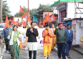 हिन्दू नववर्ष के अवसर पर जय श्री राम के नारों से गूंजा जखोली क्षेत्र,40महिला मंगल दलों ने सामाजिक कार्यों में शराबबंदी एवं नशा मुक्ति की ली शपथ