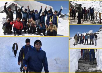 हेमकुण्ड साहिब की 18 किलोमीटर पैदल यात्रा मार्ग का जिलाधिकारी हिमांशु खुराना ने किया स्थलीय निरीक्षण