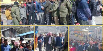 मुख्य सचिव एसएस संधू पहुंचे केदारनाथ,किया स्थलीय निरीक्षण