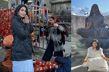 एक महीने में दूसरी बार धाम पहुंचीं एक्ट्रेस नंदिनी राय, आदिगुरु शंकराचार्य समाधिस्थल में की साधना