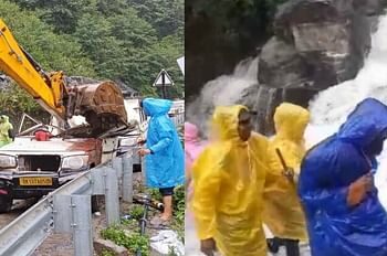 केदारनाथ पैदल मार्ग पर उफान पर आए गदेरे, शटल ट्रैक्सी पर पत्थर गिरने से चालक की मौत