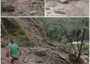 मोरी में आफत की बारिश:भूस्खलन से कई मार्ग बंद,जान जोखिम में डालकर आवाजाही कर रहे लोग