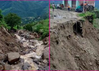 थलीसैण ब्लॉक के रौली गांव के पास देर रात फटा बादल