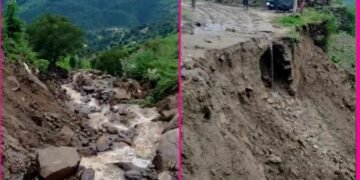 थलीसैण ब्लॉक के रौली गांव के पास देर रात फटा बादल
