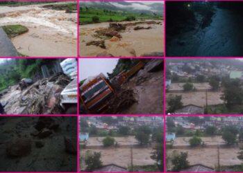 देर रात फटा बादल, भारी नुकसान की आशंका!!