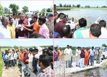 हरिद्वार के आपदा ग्रस्त क्षेत्र के 35 से अधिक गांवों में पहुंचकर कृषि मंत्री गणेश जोशी ने लिया जायजा, किसानों क़ो दिलाया भरोसा