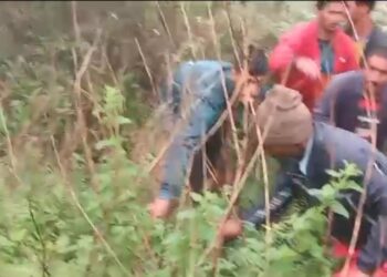 कालसी-सिंघोर-बैराटखाई मार्ग पर खाई में गिरी कार एक महिला की मौत, तीन लोग घायल