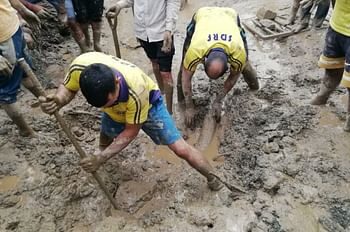 भूस्खलन से कैंप में दबे हरियाणा के परिवार का एक और शव बरामद, तीन की तलाश जारी