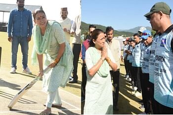 नए अंदाज में दिखीं मंत्री रेखा आर्य, मैदान में उठाया बल्ला…युवाओं को दी नशे से दूर रहने की सीख