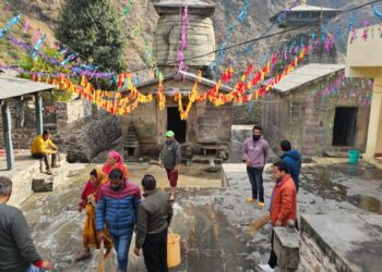 बीकेटीसी ने योग बदरी पांडुकेश्वर में स्वच्छता अभियान चलाया