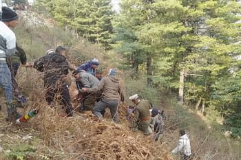 जोशीमठ औली मोटर मार्ग पर पर्यटकों का वाहन आईटीबीपी कैंप के पास खाई में गिरी, मध्य प्रदेश निवासी सभी