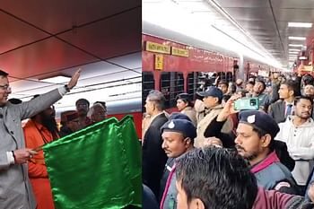 राम भक्तों को लेकर हरिद्वार से अयोध्या रवाना हुई पहली ट्रेन, सीएम धामी ने दिखाई हरी झंडी