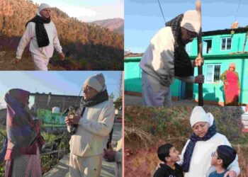 सुबह-सुबह सूबे के मुखिया को अपने बीच पाकर गदगद हुए ठाँटा गाँव वाले,सीएम ने लिया योजनाओं का फीडबैक