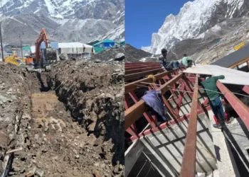 यात्रा शुरू होने से पहले पुनर्निर्माण कार्यों ने पकड़ा जोर, जुटे तीन सौ श्रमिक; दिसंबर तक पूरा करने का लक्ष्य