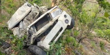 छोटा कैलाश जा रही पिकप खाई में गिरी, दो लोगों की दर्दनाक मौत