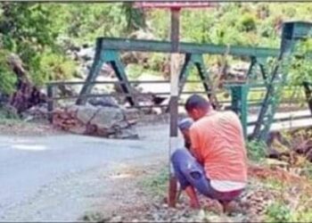 माईथान क्षेत्र के गाजियाबाद-झुमाखेत मोटर मार्ग पर पड़ने वाले क्षतिग्रस्त लोह सेतु का पुनर्निर्माण कार्य हुआ शुरू,कुछ दिन वाहनों की आवाजाही रहेगी बंद