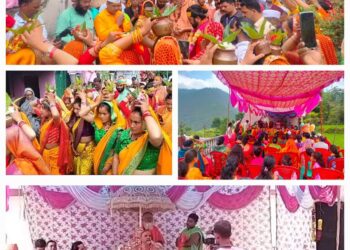 मंगलम यात्रा पर निकले ज्योतिर्मठ के शंकराचार्य,पिंडर घाटी पहुंचने पर जगह-जगह हुआ भव्य स्वागत