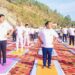 रांसी स्टेडियम में आयोजित योग बना आकर्षण का केंद्र आरोग्य रहने के लिए योग है बेहद जरूरी : डॉ. धन सिंह रावत