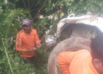 यहाँ देर सांय कार दुर्घटनाग्रस्त, जानिये पूरी खबर