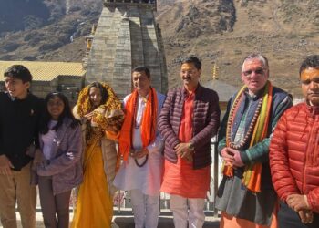 श्री केदारनाथ धाम दर्शन को पहुंचे गढ़वाल सांसद अनिल बलूनी