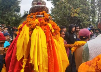 तृतीय केदार भगवान तुंगनाथ की उत्सव विग्रह डोली शीतकालीन गद्दीस्थल श्री मर्केटेश्वर मंदिर मक्कूमठ पहुंची शीतकाल में श्री मर्केटेश्वर मंदिर मक्कूमठ में होगी शीतकालीन पूजायें