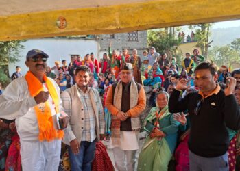 भाजपा प्रदेश अध्यक्ष महेन्द्र भट्ट ने भाजपा प्रत्याशी के पक्ष में किया प्रचार -प्रसार