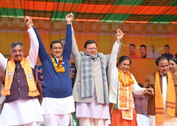 मुख्यमंत्री ने ट्रिपल इंजन की सरकार बनाने की अपील की,श्रीनगर नगर निगम में भाजपा की सरकार बनाओ और विकास करने की गारंटी हमारी –अनिल बलूनी