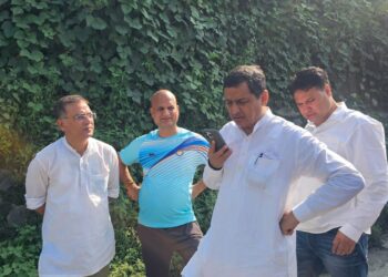 गढ़वाल सांसद अनिल बलूनी ने फरासू एवं घसियामहादेव टीचर्स कॉलोनी के भूस्खलन क्षेत्र का किया स्थलीय निरीक्षण