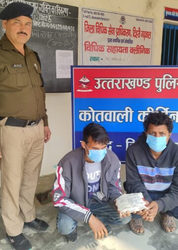 मलेथा में 500 ग्राम चरस के साथ दो तस्कर गिरफ्तार, वाहन सीज