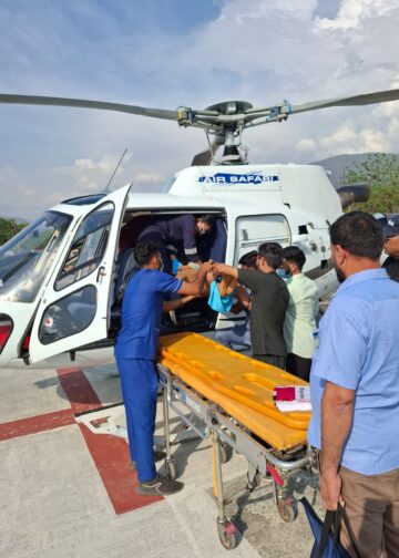 पेड़ से गिरकर घायल हुई महिला, हैली सेवा से एम्स ऋषिकेश रेफर