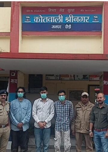रेस्टोरेंट संचालक को  ब्लैकमेल करने पर तीन आरोपियों को श्रीनगर पुलिस ने हरियाणा से किया गिरफ्तार