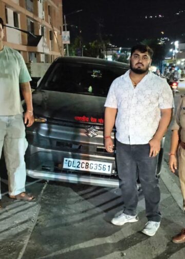 हुड़दंग करने पर पुलिस ने की कार्रवाई, वाहन सीज