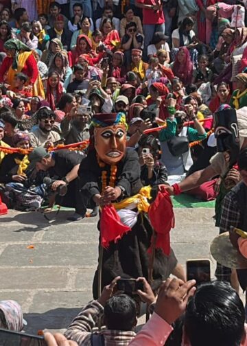 विश्व धरोहर रम्माण मेले में उमड़े श्रद्धालु, भूमियाल देवता के पश्वा ने दिया आशीर्वाद