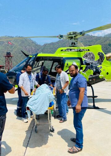 देवप्रयाग सड़क हादसे में घायल बच्चे की हालत  स्थिर, हेली सेवा से ऋषिकेश किया गया रेफर
