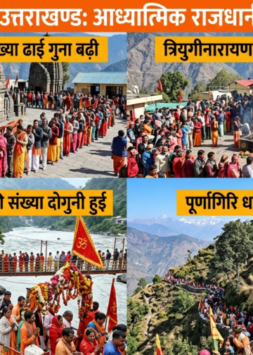 उत्तराखण्ड : आध्यात्मिक राजधानी की दिशा में बढ़े कदम,चारधाम के साथ ही अन्य मंदिरों में भी लगा भक्तों का तांता,जागेश्वर व त्रियुगीनारायण में दर्शनार्थियों की संख्या ढाई गुना,धारी देवी में दोगुना और पूर्णागिरि धाम में डेढ़ गुना बढ़े श्रद्धालु