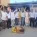 हल्द्वानी में कांग्रेस कार्यकर्ताओं की गाड़ियां रोके जाने के विरोध में कांग्रेस ने फूंका पुतला